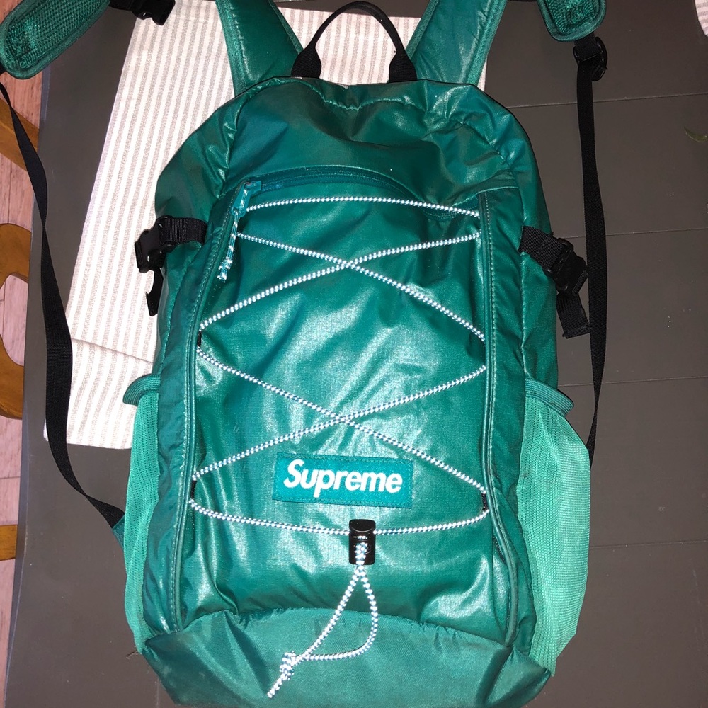 Teal supreme backpack